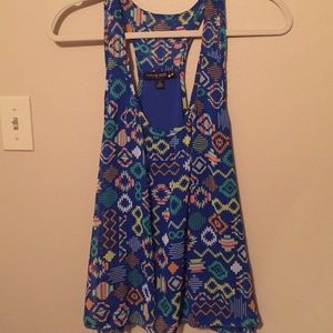 Blue printed tank