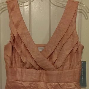 Peach cocktail dress