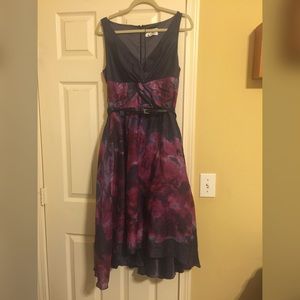 Neiman Marcus Watercolor Dress - Hi Low