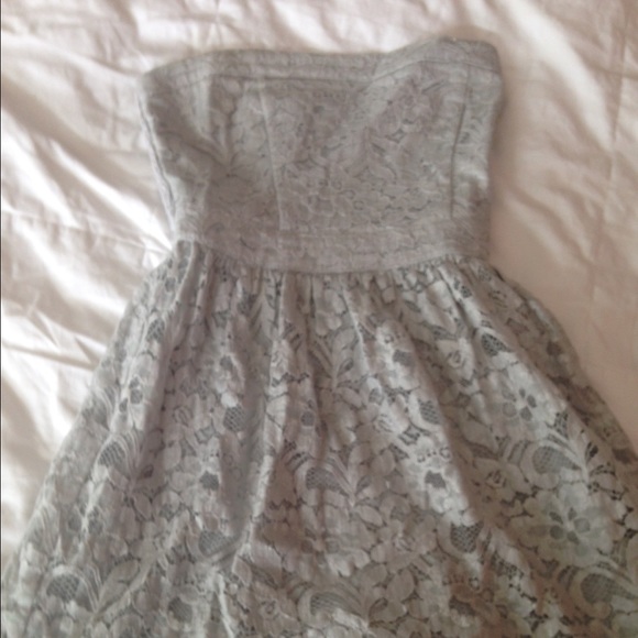 Strapless girl Abercrombie Large gray dress, gray