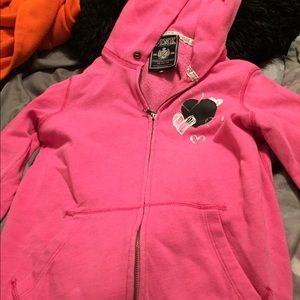 Pink zip-up
