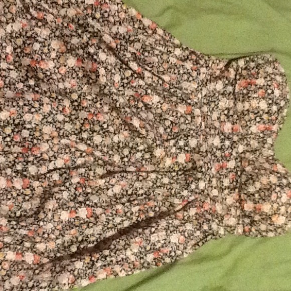 Strapless floral dress