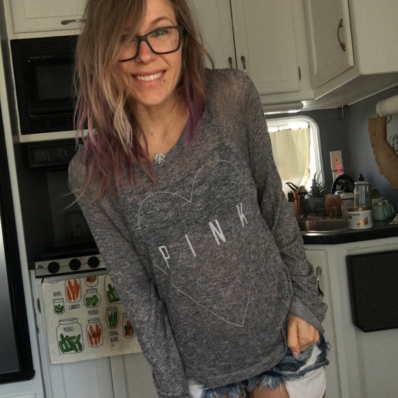 Victoria's Secret Sweaters - Vs pink light knit summer sweater