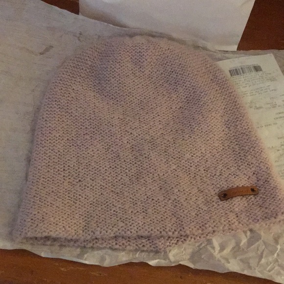 Coach Blush pink Beanie w/coach leather tag main image 7