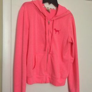 Pink Victoria Secret Full Zip Hoodie