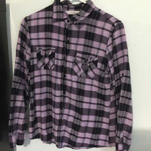 Flannel purple and black!