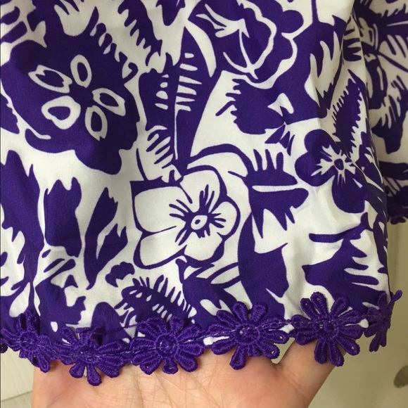 🎉last one🎉 Floral purple romper - Picture 4 of 4