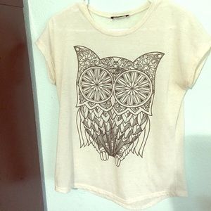 Two owl shirts both like new!