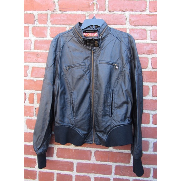 Faux leather jacket