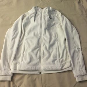 Columbia Plush White Fleece Jacket