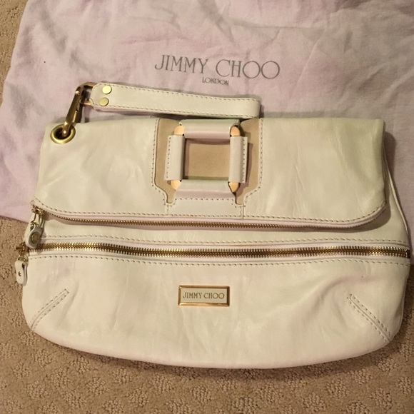 Large Jimmy Choo Foldover Clutch