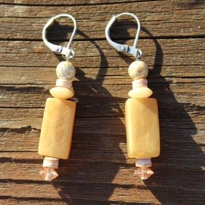 Gold colored earrings