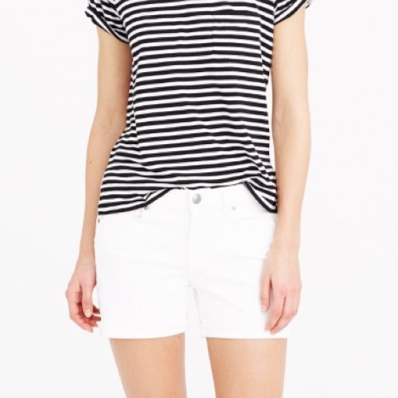 J. Crew White Denim Shorts!