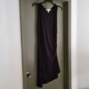 Navy Michael Kors asymmetrical dress