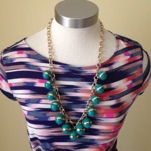J Crew green necklace