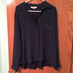 XL Loft Blouse Greenish Blue Color