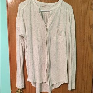 XL Long Sleeved Marbled Loft Top