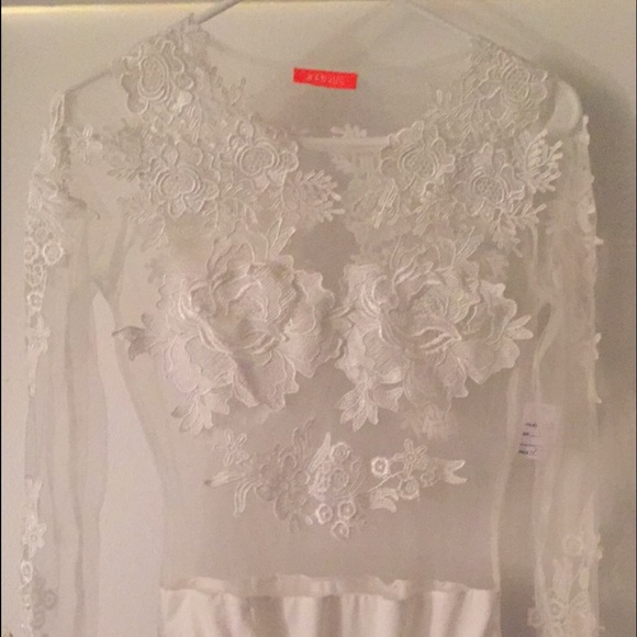 White mesh bodysuit