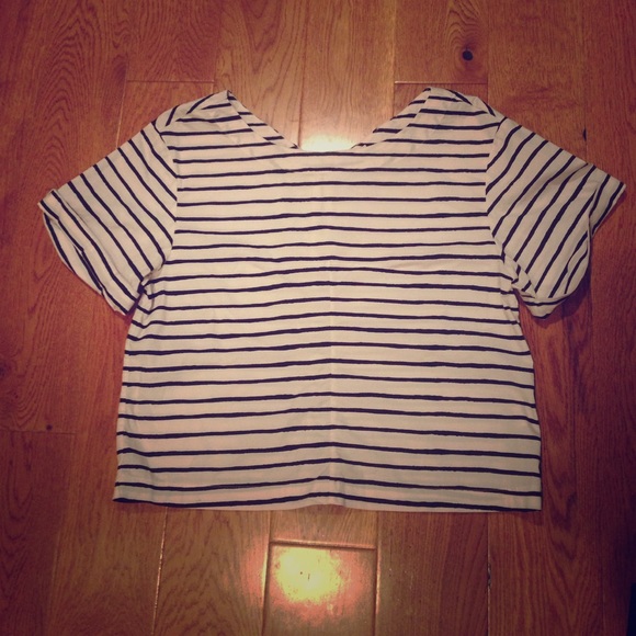 J. Crew Oversized Crop Top - Picture 1 of 3