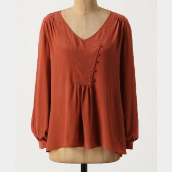 Anthropologie (Lil) "Silk-Slung" Blouse