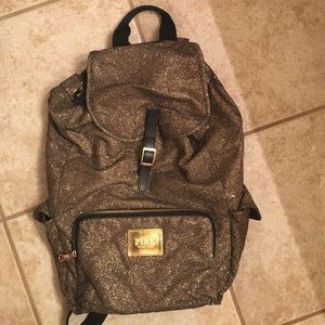 ⚡️SALE⚡️PINK Victoria Secret Gold Glitter Backpack