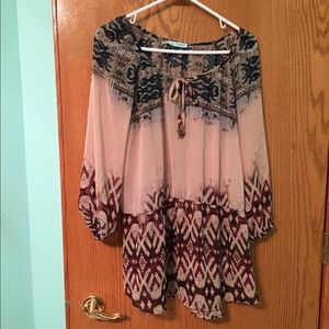 Maurice's XL sheer blouse