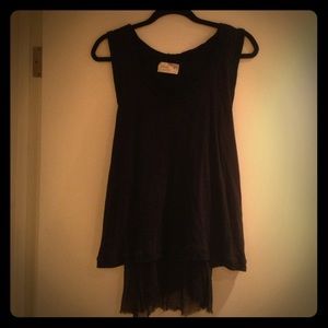 Elizabeth and James black silk shirt