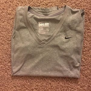 women's Nike dri fit v neck