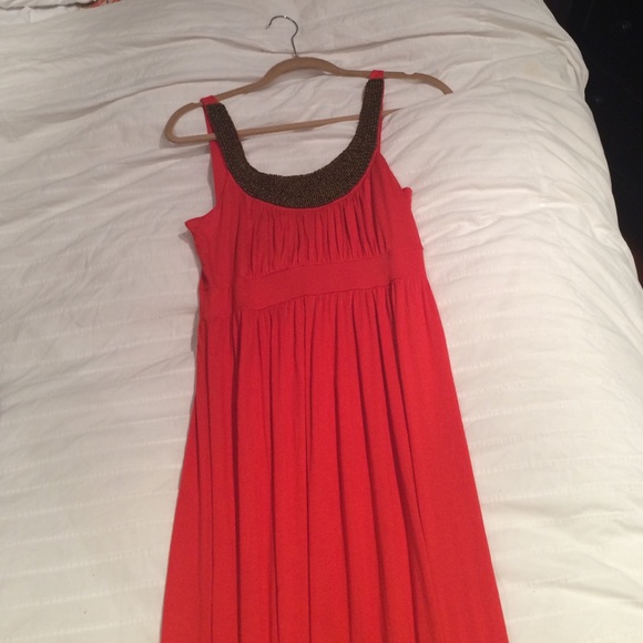 Orange Maxi Dress