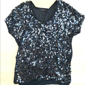 BCBG Sequined Top