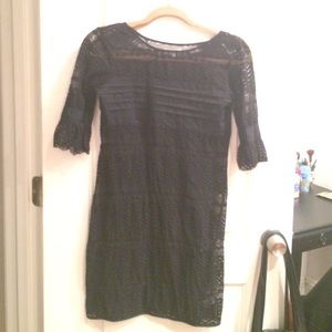 Black lace dress