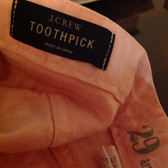 J crew peach toothpick ankle pants. - Picture 3 of 3