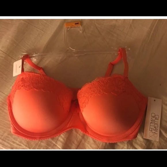 Gilligan and O'Malley melon bra new 34c push-up