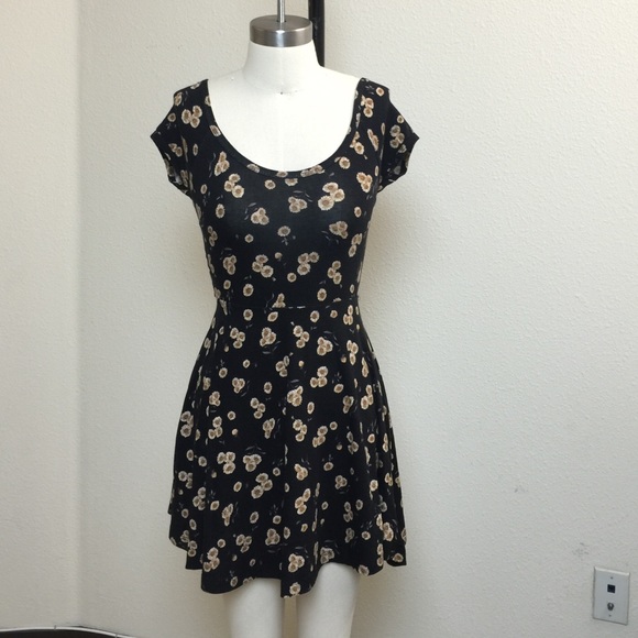 Brandy Melville fit and flare printed knit dress
