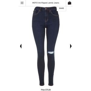 MOTO Ink Ripped Jamie Jeans