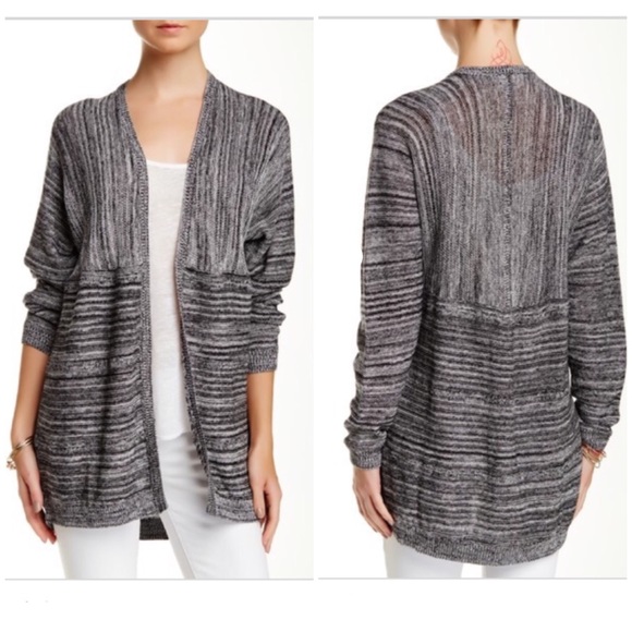 Wild Pearl Easy Marled Cardi-Navy Ramble Marled