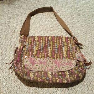 Fossil canvas messenger / laptop bag