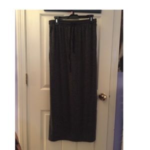 Ann Taylor Loft dark grey maxi skirt