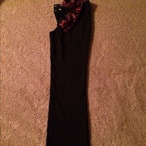 Black dress pants flare leg