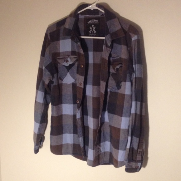 Blue and Brown Flannel by Vans