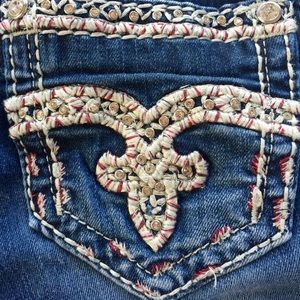 NWOT Rock Revival Urban Red Mid Rise Boot or Capri