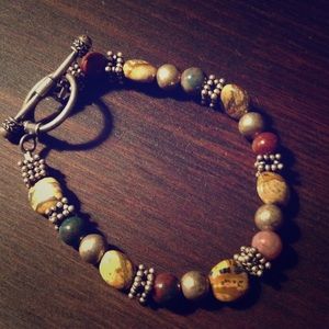 Handmade Semi-precious Stone Bracelet