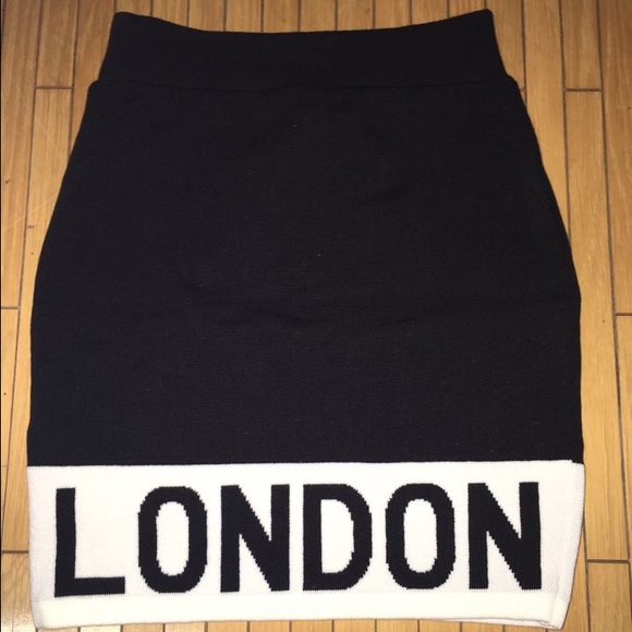 BOY LONDON kitson knit bandage mini skirt nwot