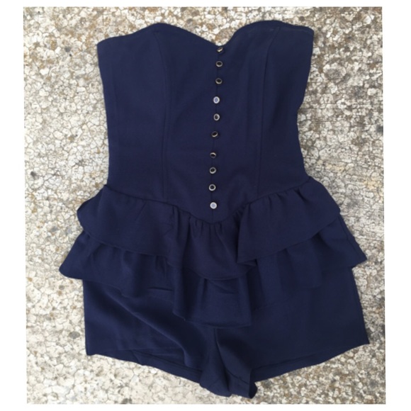NYC Navy blue romper