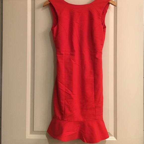 Zara Orange Peplum Dress- XS
