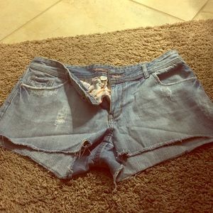 Blue Jean Shorts-American Eagle