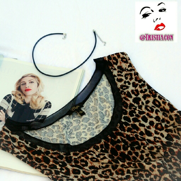 Leopard Print Midi Dress