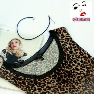 Leopard Print Midi Dress