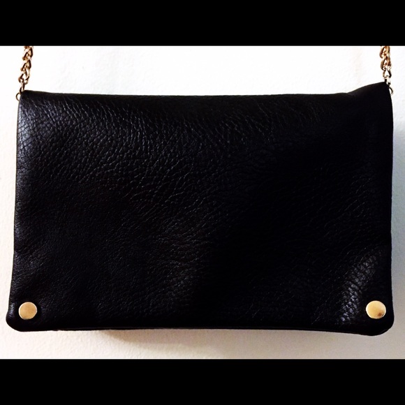 Faux leather Flap clutch