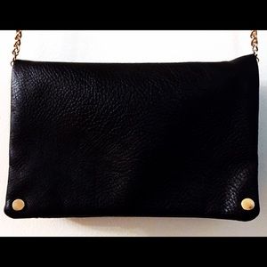 Faux leather Flap clutch
